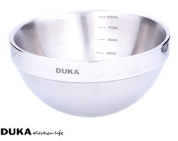 Stalowa misa z podziałką 1000 ml