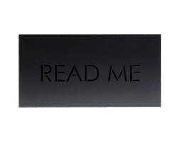 Gazetownik “READ ME”, czarny