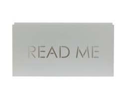 Gazetownik “READ ME”, biały