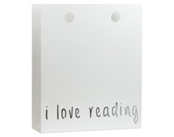 Gazetownik “I love reading“Gie El, biały