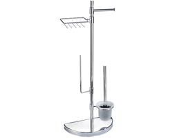 Stojak na papier toaletowy i szczotkę do WC, półka - 4 w 1 , WENKO