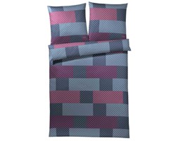 Pościel satynowa Joop! Chessboard Malva 100% bawełna