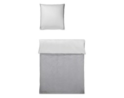 Pościel satynowa Elegante Hastings Grey 100% bawełna