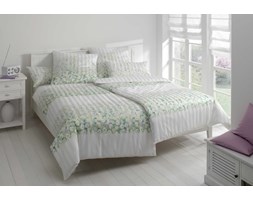 Pościel satynowa Elegante Summer Garden Green 100% bawełna