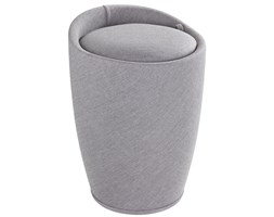 Pufa CANDY LIGHT GREY - kosz na pranie, 2 w 1, WENKO