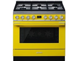 Kuchnia wolnostojąca Smeg z płyta gazową 90 cm, kolekcja Portofino CPF9GPYW