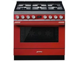 Kuchnia wolnostojąca Smeg z płyta gazową 90 cm, kolekcja Portofino CCPF9GPR