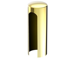 Aluminiowe osłonki na zawiasy - 20mm, mosiądz