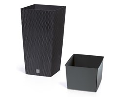 PROSPERPLAST Doniczka PROSPERPLAST Rato Square DRTS400-S433 Antracyt 19513