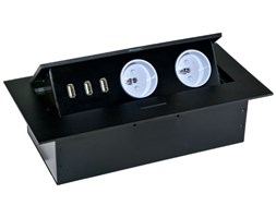 ORNO Gniazda wpuszczane w blat ORNO AE-1324 3 USB 2 gniazda Czarny AE-1324