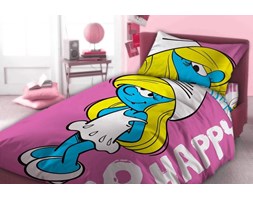 Pościel Dziecięca 160x200 Smurfy 01