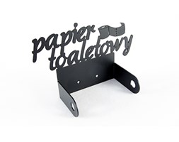 Wieszak łazienkowy, Uchwyt na papier toaletowy - Szary metalic