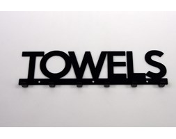 Wieszak łazienkowy na ręczniki, TOWELS - Biały