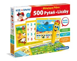Gra edukacyjna CLEMENTONI Mówiące Pióro 500 Pytań Liczby 60964