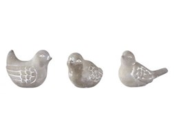 Figurki Dekoracyjne Bird Semento (3/Set)