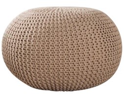 Pufa Leeds beżowa 50 cm