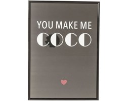Dekoracja ścienna You Make Me Coco 42x30cm