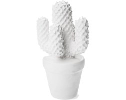 Figurka dekoracyjna Cactus biała III