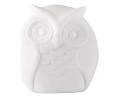 Figurka dekoracyjna Owl Fano 10x12 cm biała