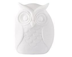 Figurka Dekoracyjna Owl Fano 9.5x10 cm biała