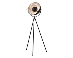 Lampa podłogowa Studio IV czarno-srebrna