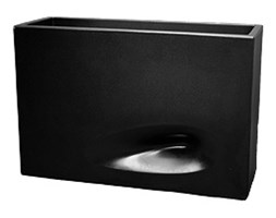 VASO (CASSETTA) MOD`O prostokątna 75x26/50 - ciemny antracyt