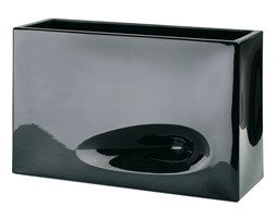 VASO (CASSETTA) MOD`O prostokątna 75x26/50 - czarna lakierowana