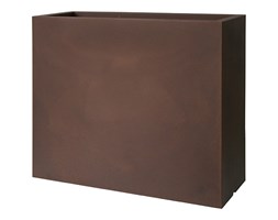 Donica prostokątna wysoka KUBE CASETTA HIGH 80x30/70 - brązowy / rust