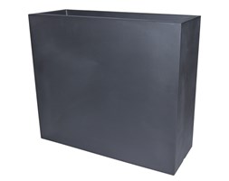 Donica prostokątna wysoka KUBE CASETTA HIGH SLIM 80x25/70 - czarny perła (grafit)