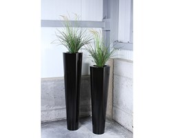 Donica stalowa NARNYA 30/100 - czarna RAL9005