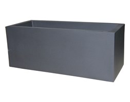 Donica prostokątna niska KUBE CASETTA 100x40/40 - czarny perła (grafit)