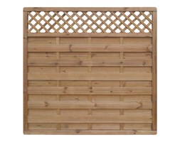 Płot ażurowy Blooma 180 x 180 cm brązowy rama 40 x 60 mm