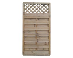 Płot ażurowy Blooma 90 x 180 cm brązowy rama 40 x 60 cm