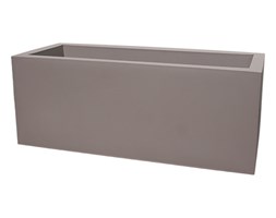 Donica prostokątna niska KUBE CASETTA 100x40/40 - taupe