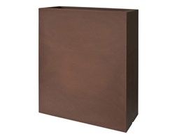 Donica prostokątna wysoka KUBE CASETTA TOWER 70x30/90 - brązowy / rust