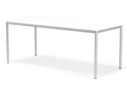 Biurko ADEPTUS, 800x1800 mm, laminat, biały, szary