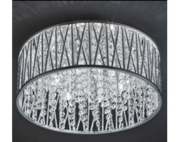 Plafoniera LAMPA sufitowa VANESSA C0282-06R-B5QL Italux halogenowa OPRAWA kryształkowa glamour crystal chrom przezroczysty