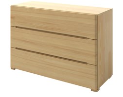 Komoda Herte z drewna sosnowego z trzema szufladami