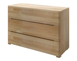 Komoda Herte z drewna bukowego z trzema szufladami