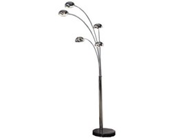 Lampa podłogowa Five Lights chromowa