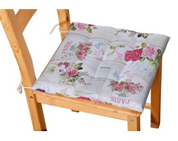 Dekoria Siedzisko Karol na krzesło, różowe kwiaty na jasnym tle, 40 × 40 × 3,5 cm, Ashley