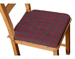 Dekoria Siedzisko Olek na krzesło, czerwony, zielony, krata, 42 × 41 × 3,5 cm, Bristol