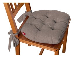 Dekoria Siedzisko Marcin na krzesło, szaro-beżowy szenil, 40 × 37 × 8 cm, Etna