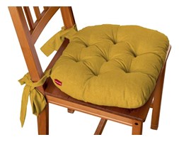 Dekoria Siedzisko Marcin na krzesło, musztardowy szenil, 40 × 37 × 8 cm, Etna