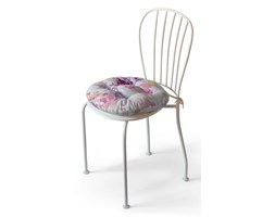 Dekoria Siedzisko Adam na krzesło, fioletowo-czerwono-pomarańczone motywy roślinne, fi 37 × 8 cm, Monet