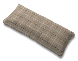 Dekoria Poszewka na poduszkę Karlstad 67x30cm, szaro- beżowa krata , poduszka Karlstad 67 × 30 cm, Edinburgh