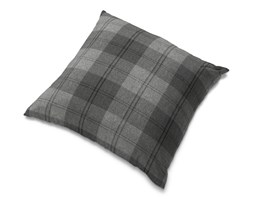 Dekoria Poszewka Tomelilla 55x55cm, krata w odcieniach szarości, 55 × 55 cm, Edinburgh