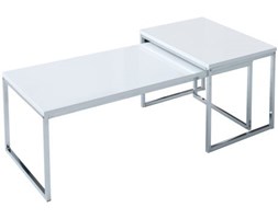 Stoliki kawowe Nobile (2/Set) białe