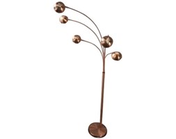 Lampa podłogowa Five Lights miedziana