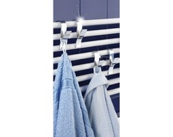 Haczyk - wieszak na grzejnik żeberkowy, chrom, 4 sztuki w komplecie, WENKO